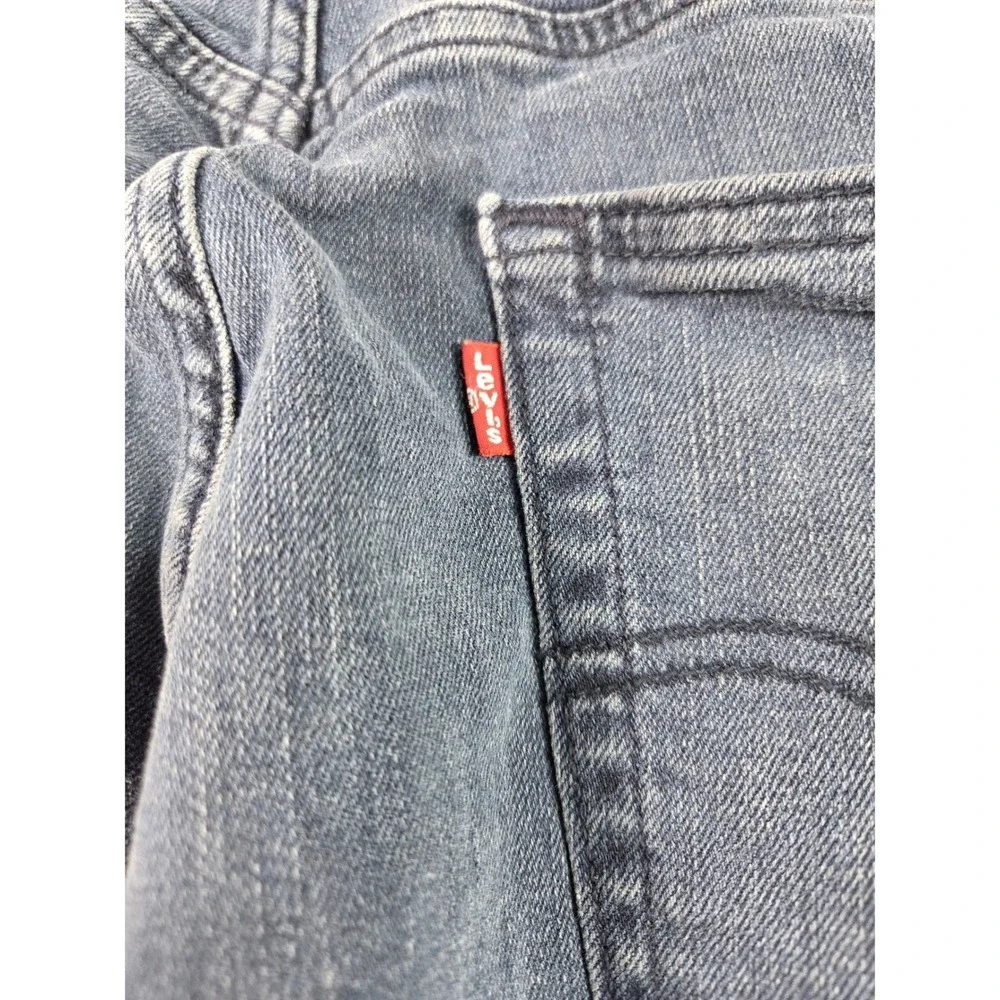 Levi's 514 Straight Fit Jeans Mens 34x32 Dark Blue Denim Pants